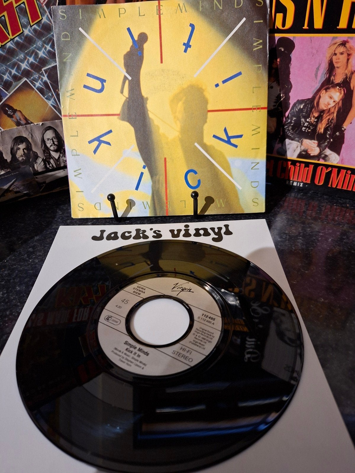 Simple Minds - Kick It In (Single) 1989, Fotohoes, Ophalen of Verzenden, Gebruikt, 7 inch