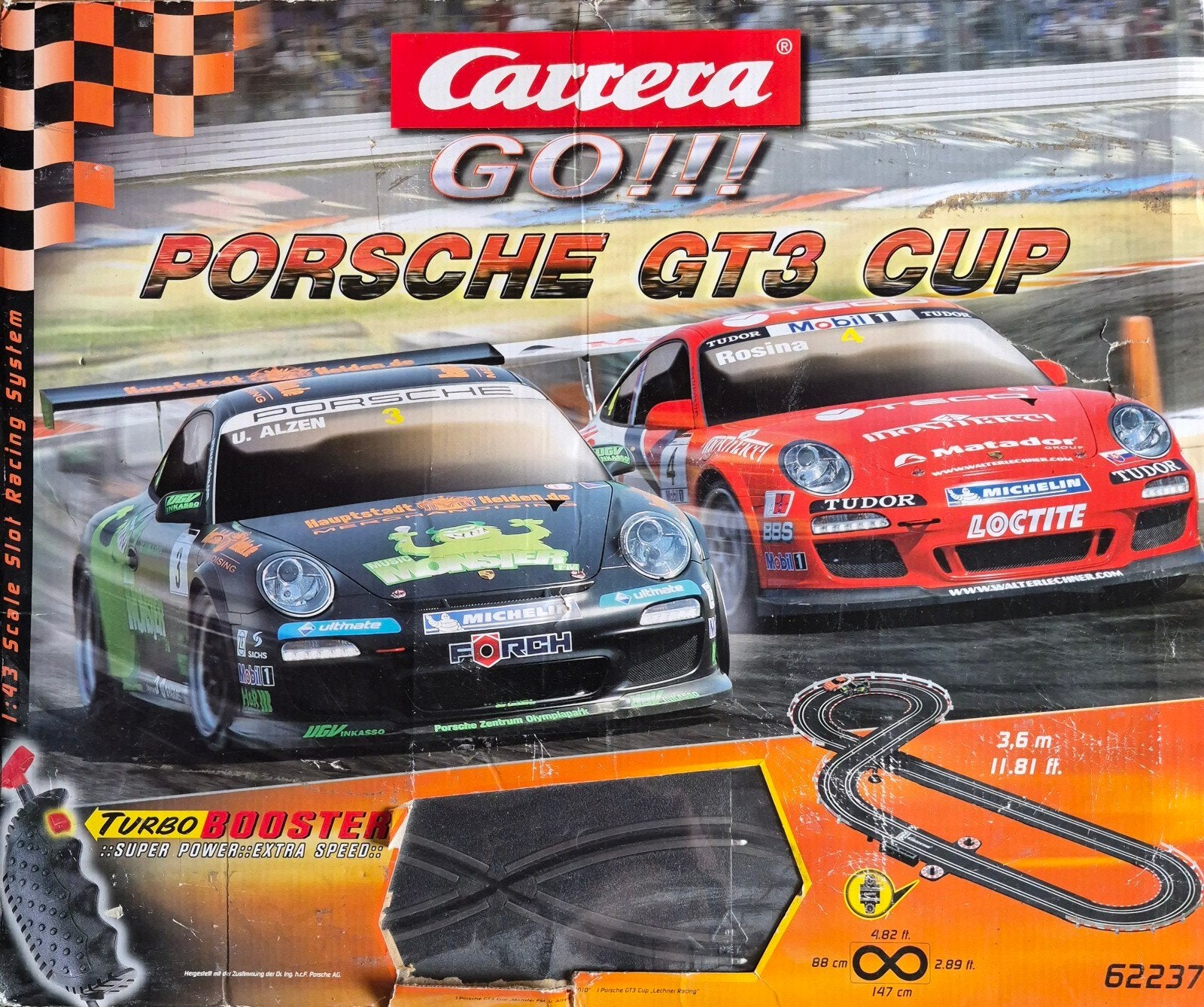Carrera GO!!! Porsche GT3 Cup Racebaan, Ophalen, Nieuw, Elektrisch, Carrera