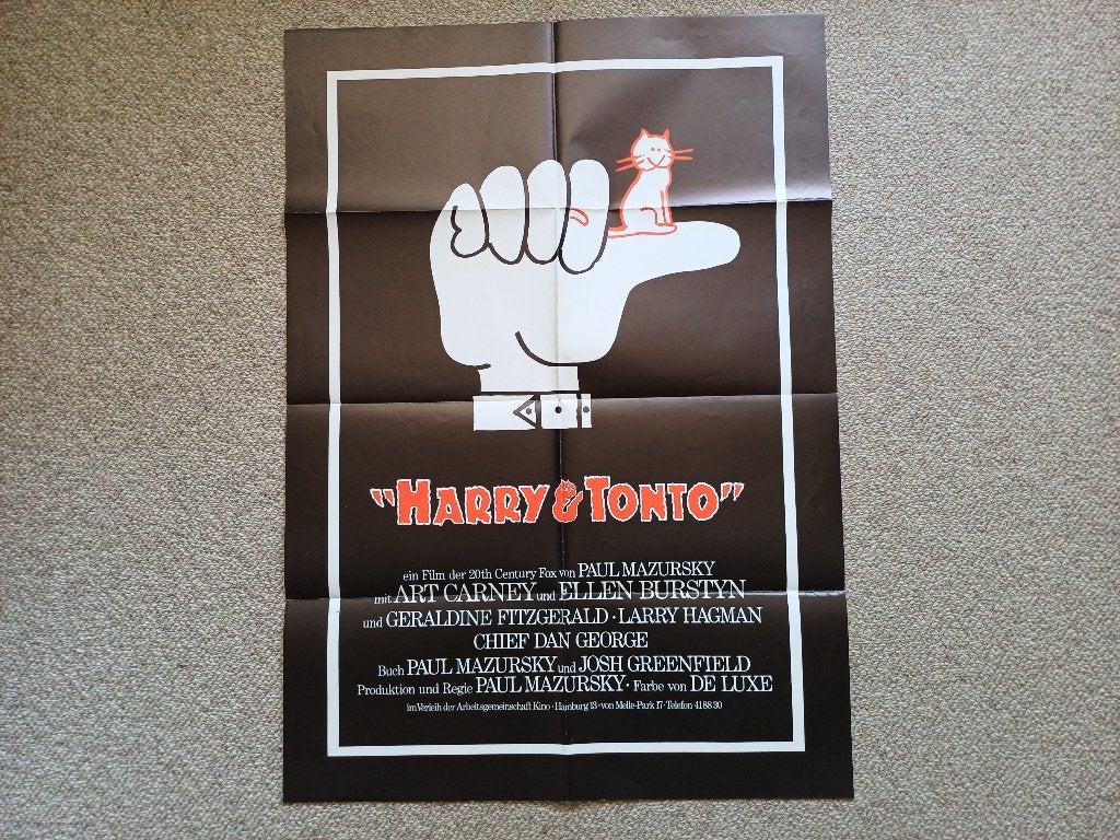 HARRY  &  TONTO     filmposter., Verzamelen, Rechthoekig Staand, Verzenden, Nieuw, A1 t/m A3