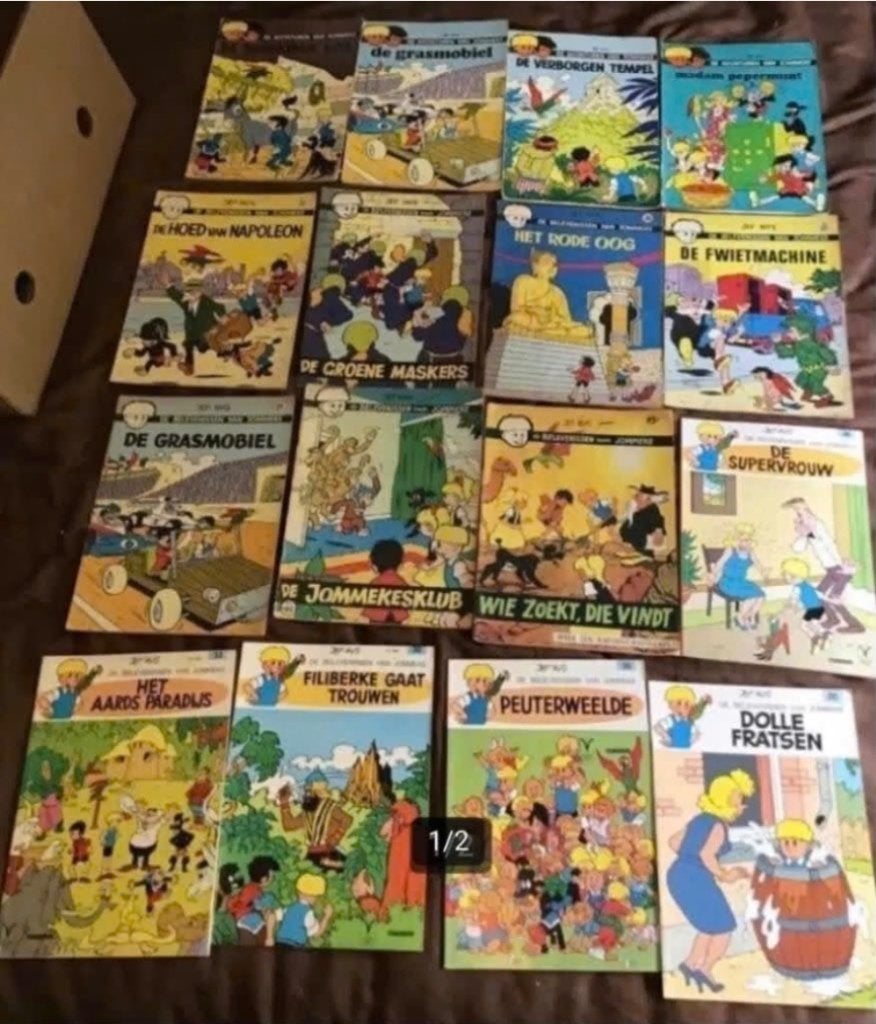 16 delen Jommeke door Jef Nys, Meerdere stripboeken, Ophalen of Verzenden, Gelezen