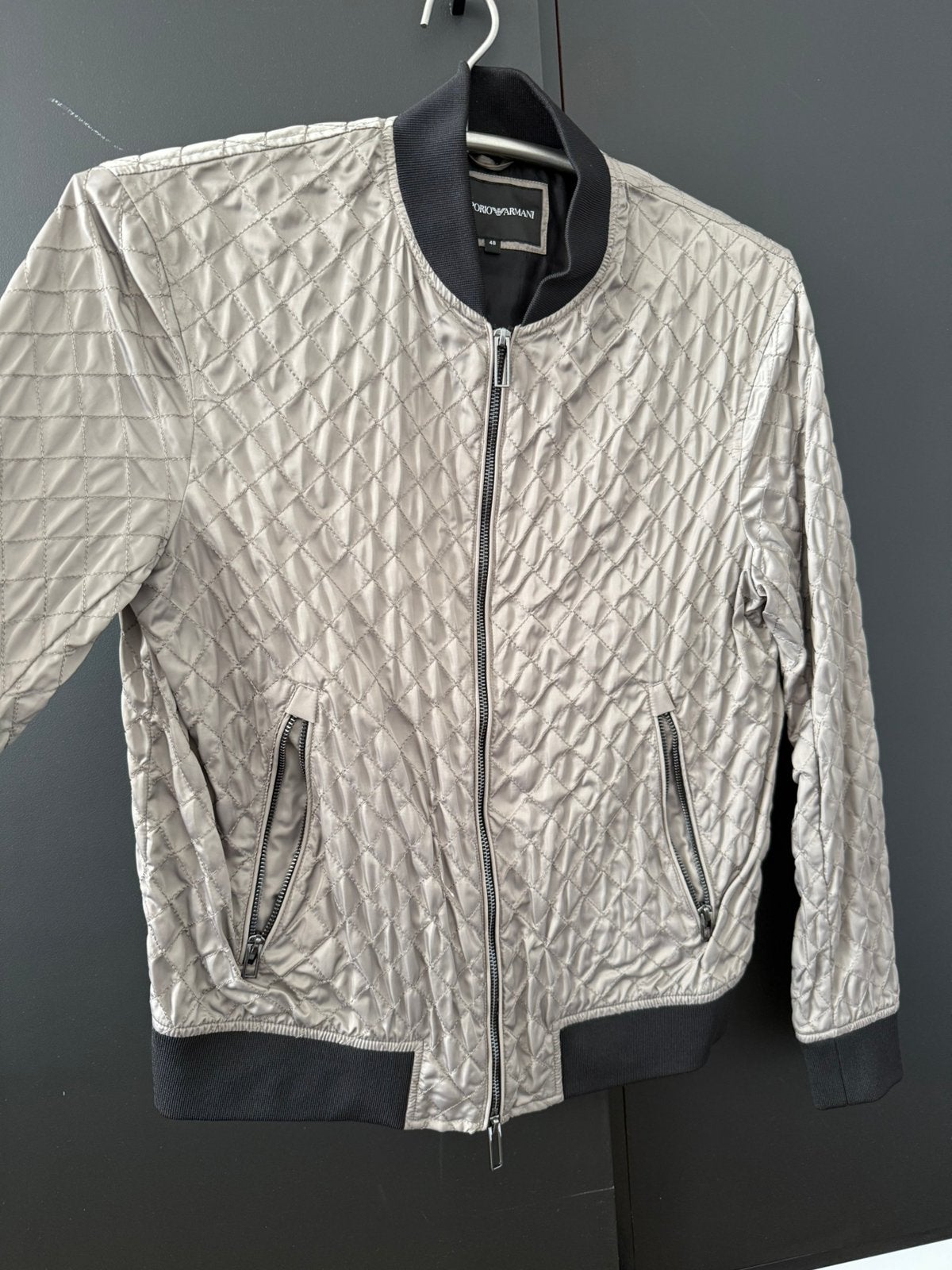 Emporio Armani herenjas, Kleding | Heren, Ophalen, Zo goed als nieuw, Maat 48/50 (M), Goud