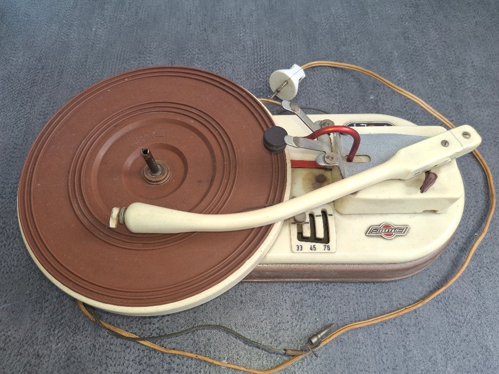Vintage Jobophone platenspeler, Ophalen, Gebruikt, Platenspeler, Overige merken