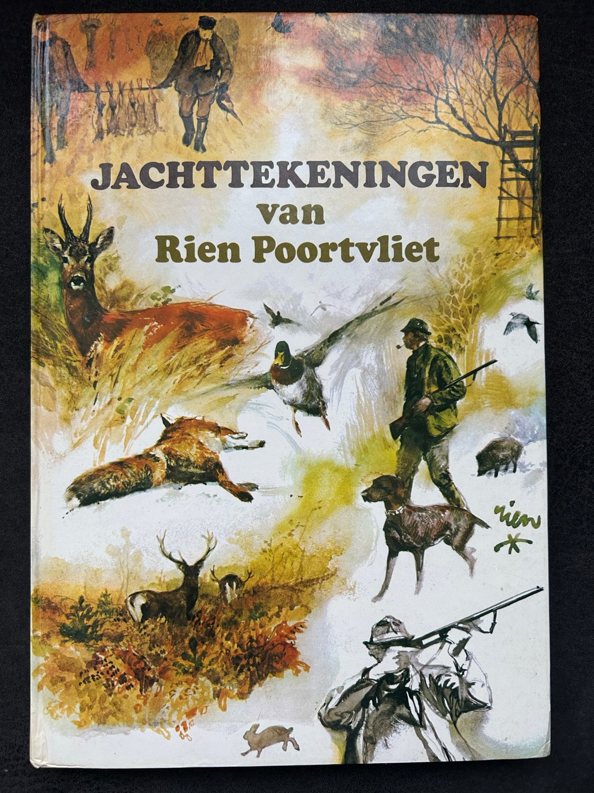 Jachttekeningen van Rien Poortvliet - Klassiek Jachtboek, Ophalen of Verzenden, Zo goed als nieuw, Nederland