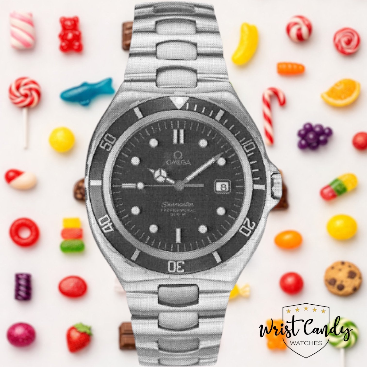 Omega Seamaster 200 Pre-Bond • 1990 • zeer goede stqat, Info@wristcandy.nl, Staal, Gebruikt, Polshorloge