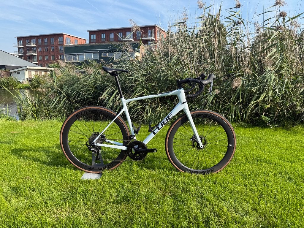 Cube attain gtc maat 58+trainingsset, Carbon, Zo goed als nieuw, 57 tot 61 cm, Meer dan 20 versnellingen