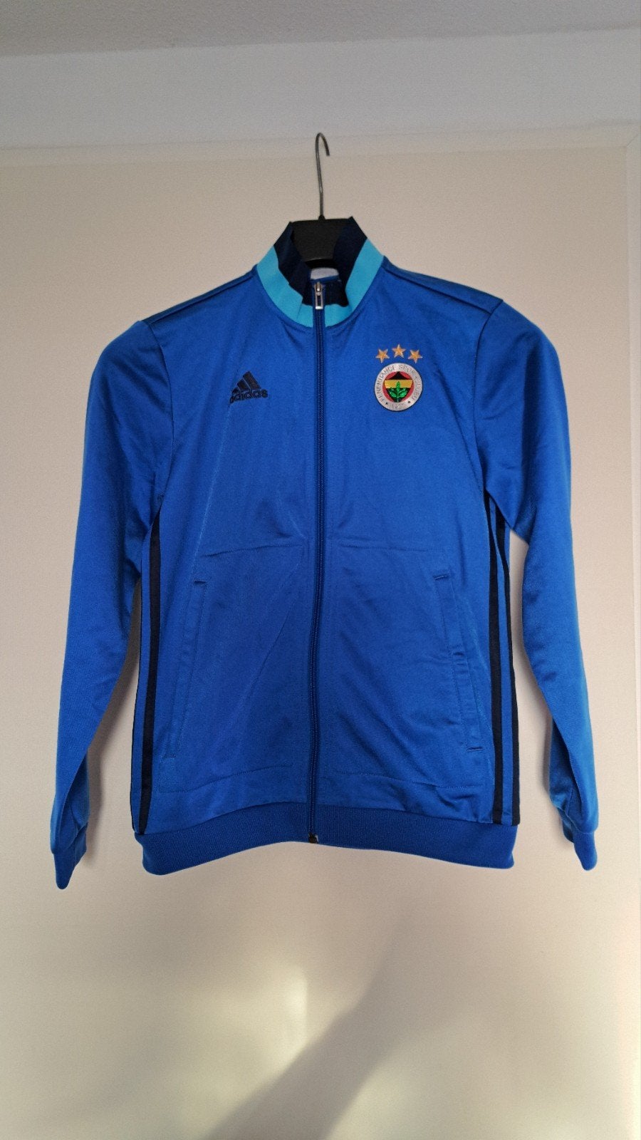 Adidas Fenerbahçe Trainingsjack - Blauw (11-12 jaar), Kinderen en Baby's, Ophalen of Verzenden, Zo goed als nieuw, Adidas, Jongen
