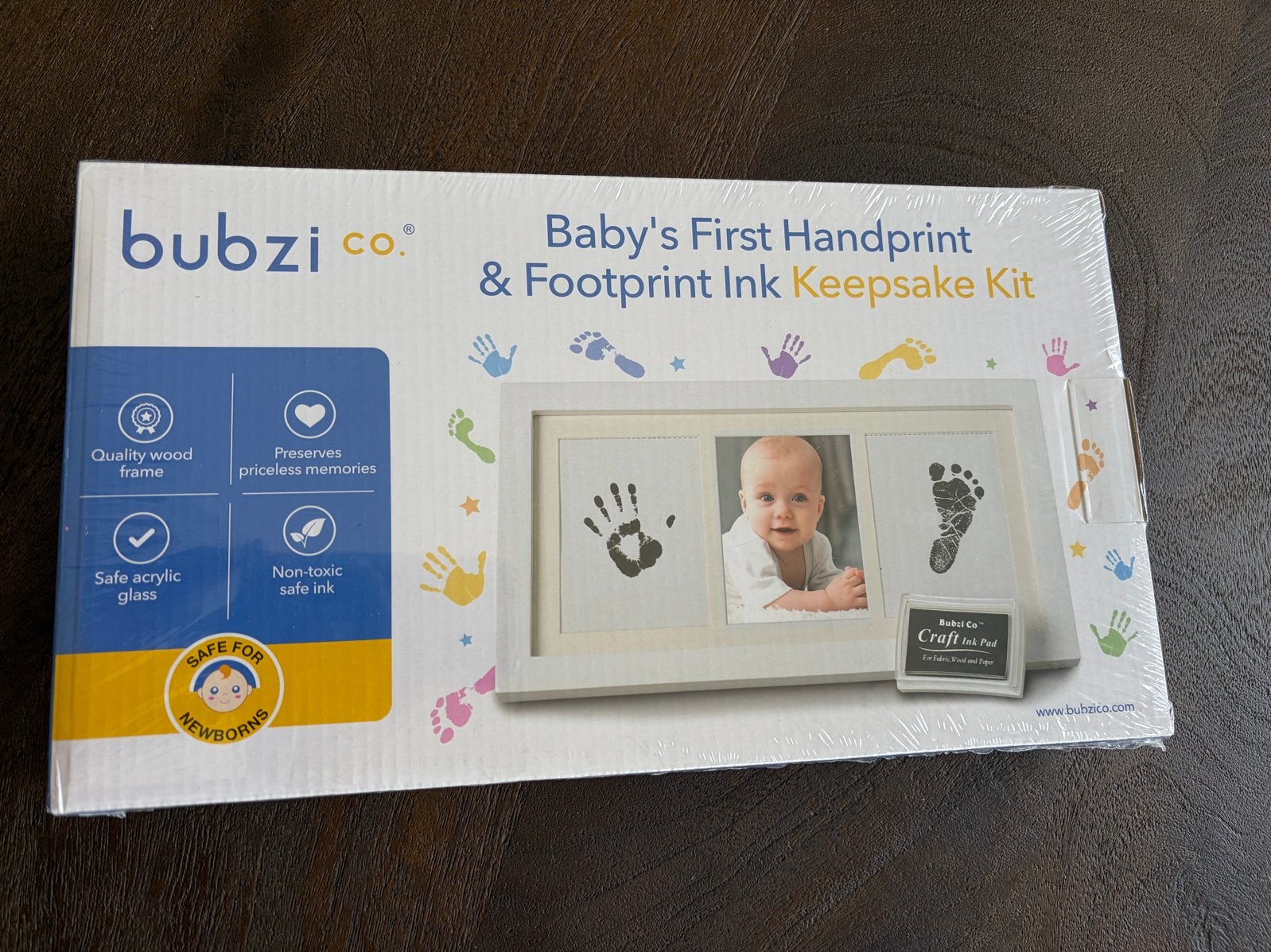 Bubzi Co Baby Voetafdruk & Handafdruk Kit - Nieuw!, Ophalen of Verzenden, Nieuw, Kraamcadeau