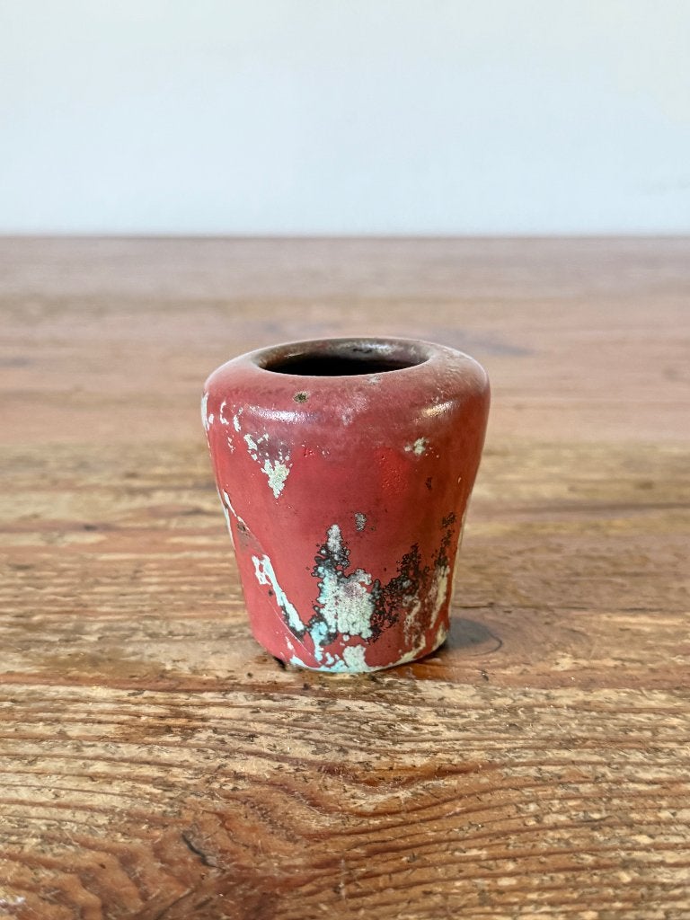 Vaasje - Mobach miniatuurvaasje – Rood keramiek, Antiek en Kunst, Ophalen of Verzenden