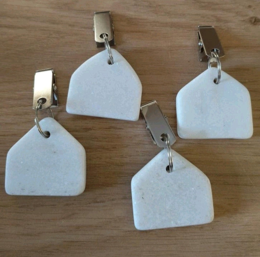 Set van 4 huisvormige gewichtjes voor tafelkleed, Overige materialen, Verzenden, Zo goed als nieuw, Overige typen