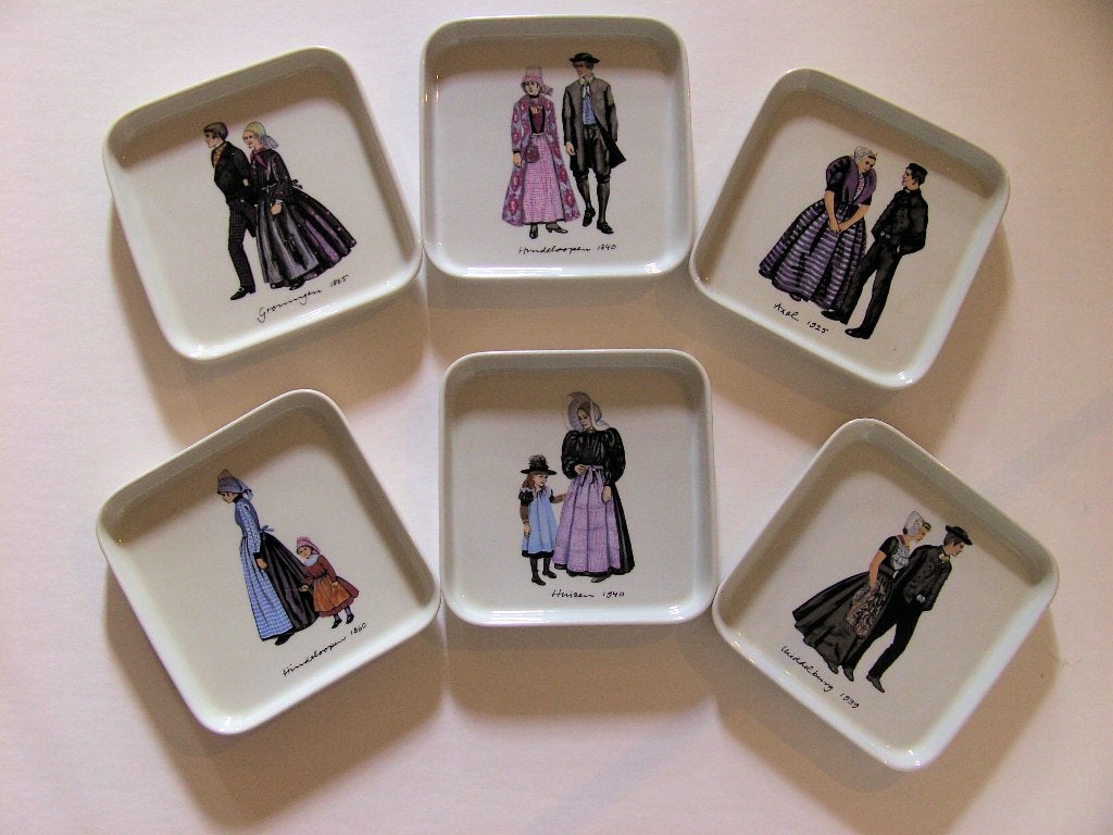 Gebak- dessertschaaltjes -6-, Verzenden, Villeroy & Boch, Vintage, Porselein