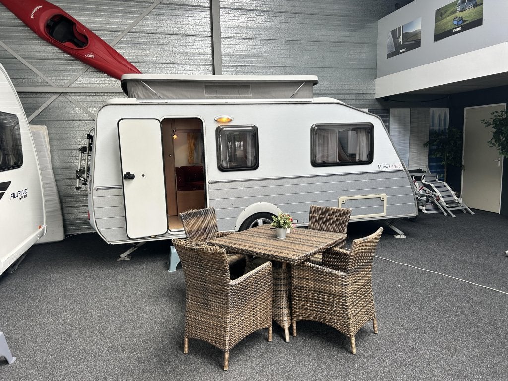 Kip Vision Special 41 ETD Mover, voortent Vast bed, Caravans en Kamperen, Kip, Bedrijf, Overige, Dwarsbed