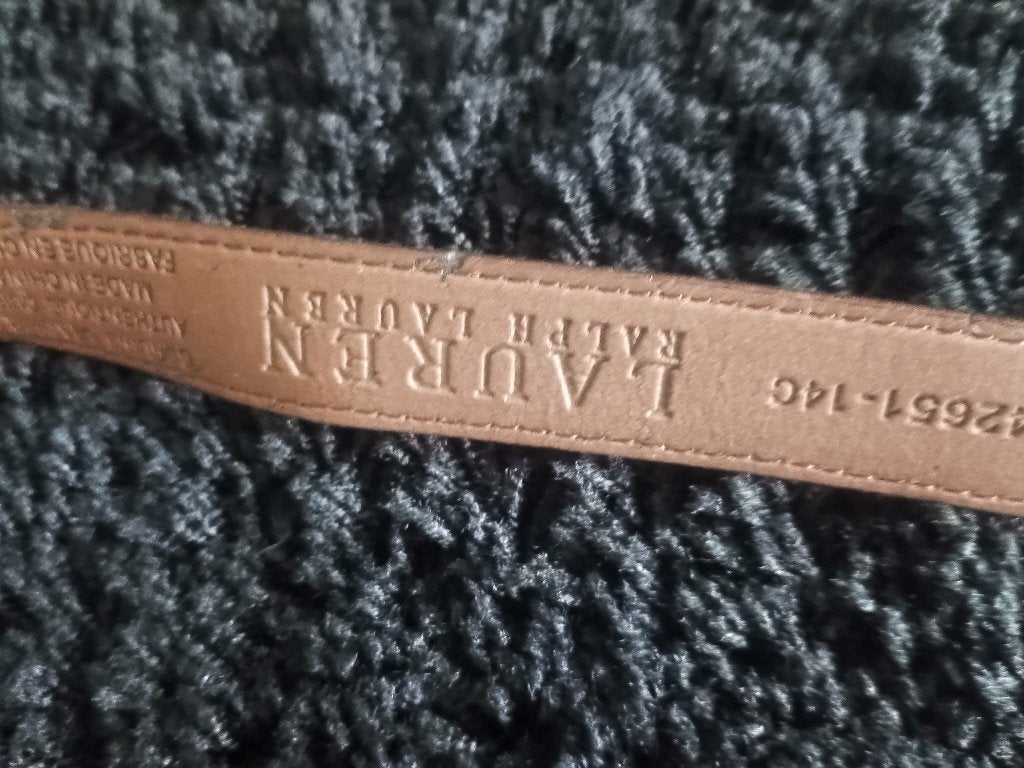Ralph Lauren, Bruin, Echt leder, 90 tot 100 cm, Heupriem