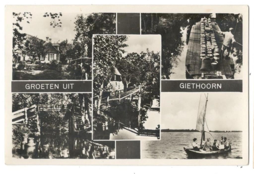 Jt20-204   Giethoorn, Verzenden, 1940 tot 1960, Ongelopen, Overijssel