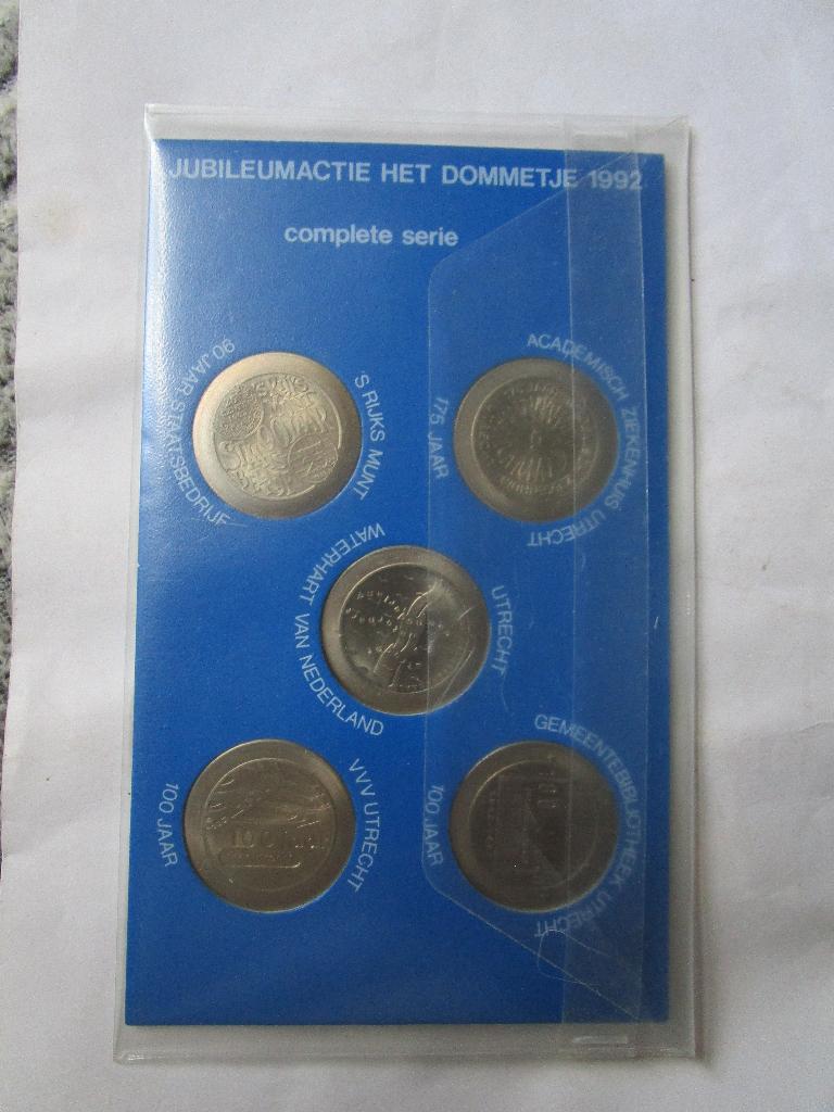 Jubileumactie Het Dommeltje lokaal geld Utrecht 1992, Verzenden, Koningin Beatrix, Overige waardes, Setje