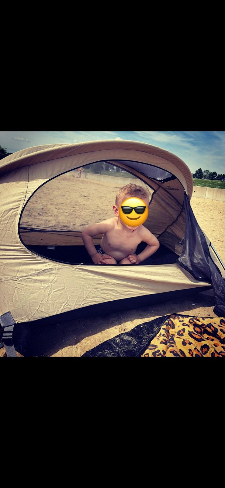 NOMAD Baby Tent Campingbedje | 118x68x75 cm | Beige, Ophalen of Verzenden, Zo goed als nieuw