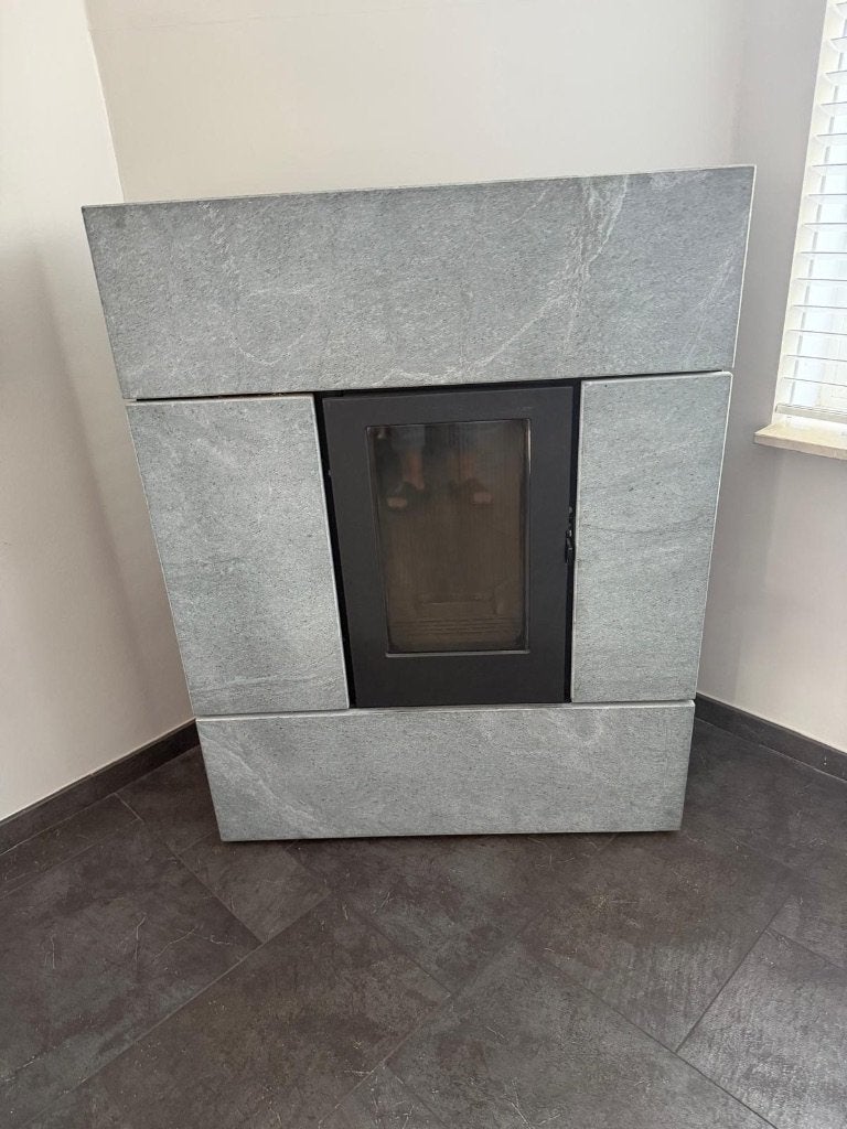 Pelletkachel te koop, Ophalen, Overige brandstoffen, Zo goed als nieuw, Inbouw