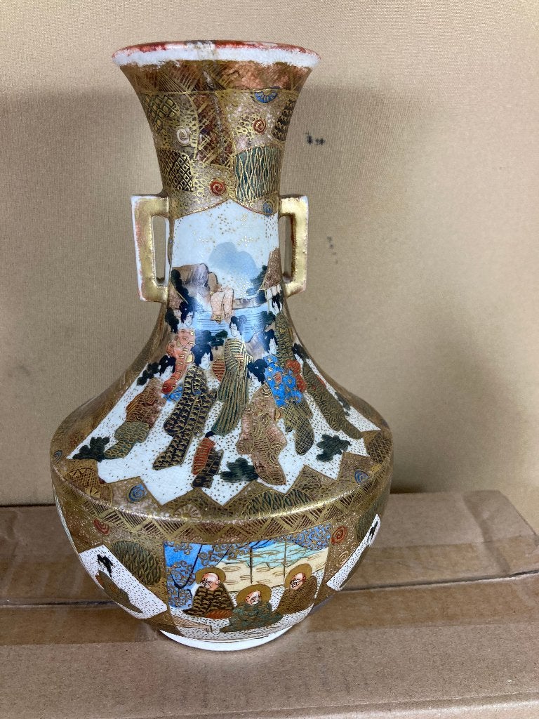 Japans aardewerk Satsuma vaas, Antiek en Kunst, Ophalen of Verzenden