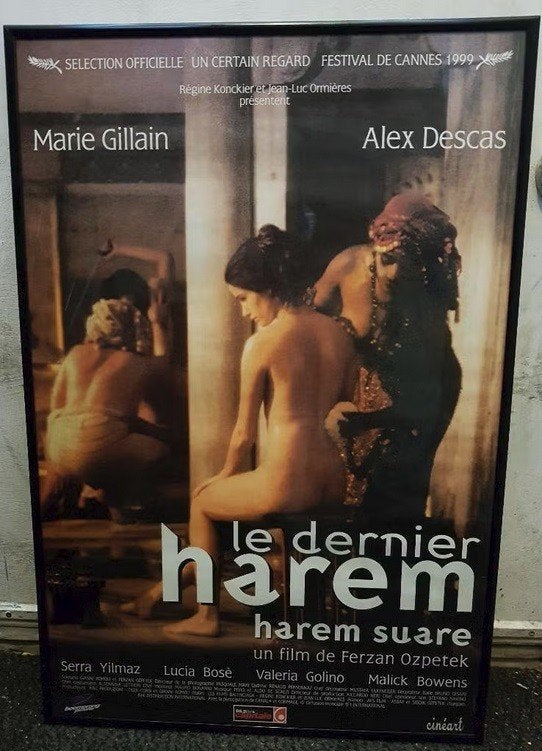 Harem Suare Le Dernier Harem Ferzan Ozpetek, Met lijst, Deurposter of groter, Ophalen of Verzenden, Film en Tv