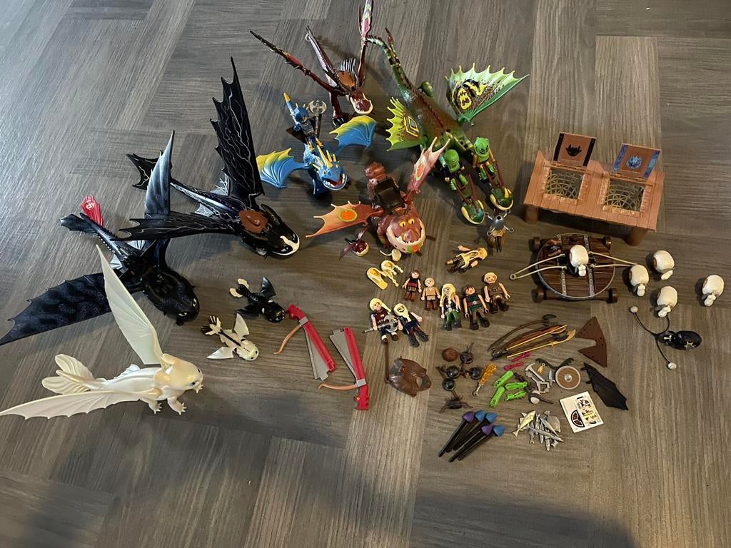 Dragons playmobil van berk drakenrijders, Ophalen of Verzenden, Zo goed als nieuw