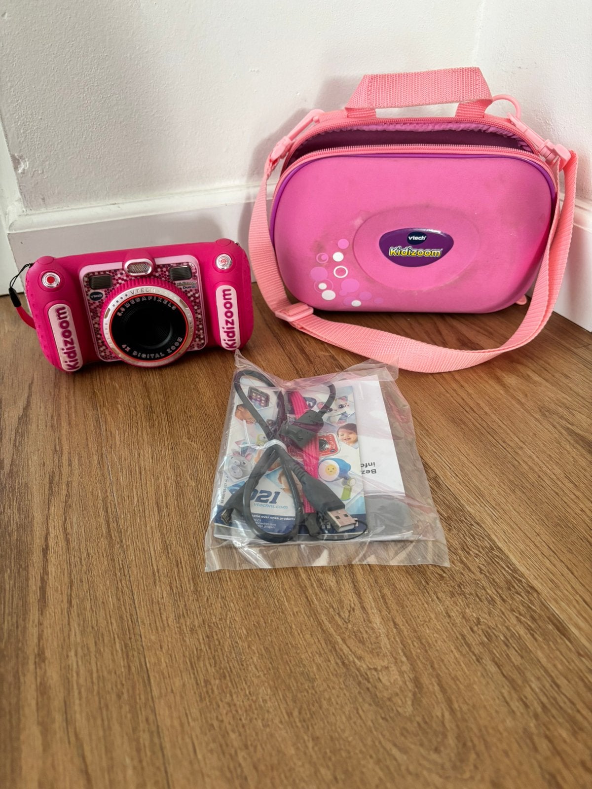 VTech KidiZoom Duo DX Kindercamera Interactieve camera, Ophalen of Verzenden, Zo goed als nieuw, 6 jaar of ouder