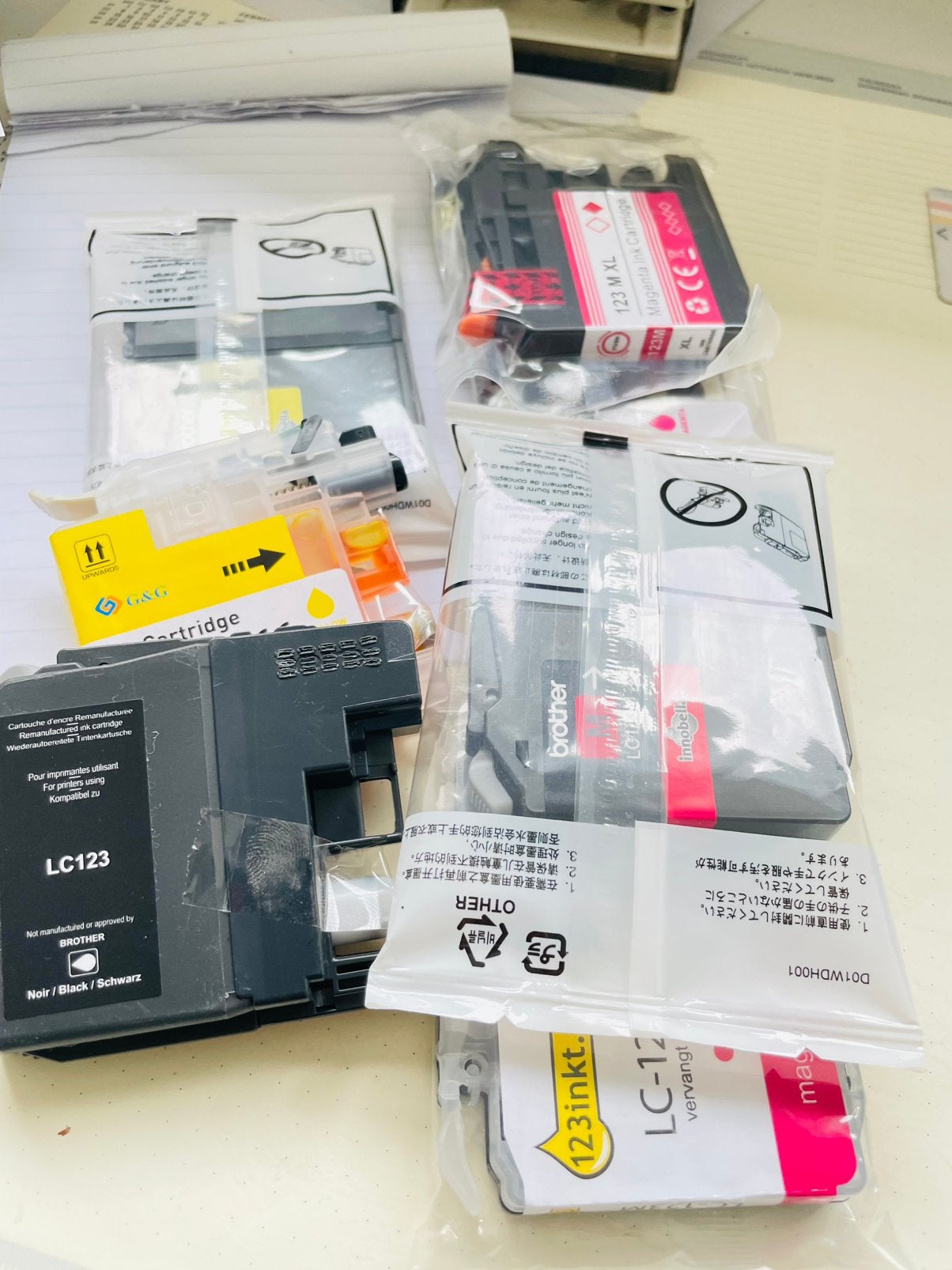 LC 123 brother cartridge’s, Computers en Software, Printerbenodigdheden, Ophalen of Verzenden, Zo goed als nieuw