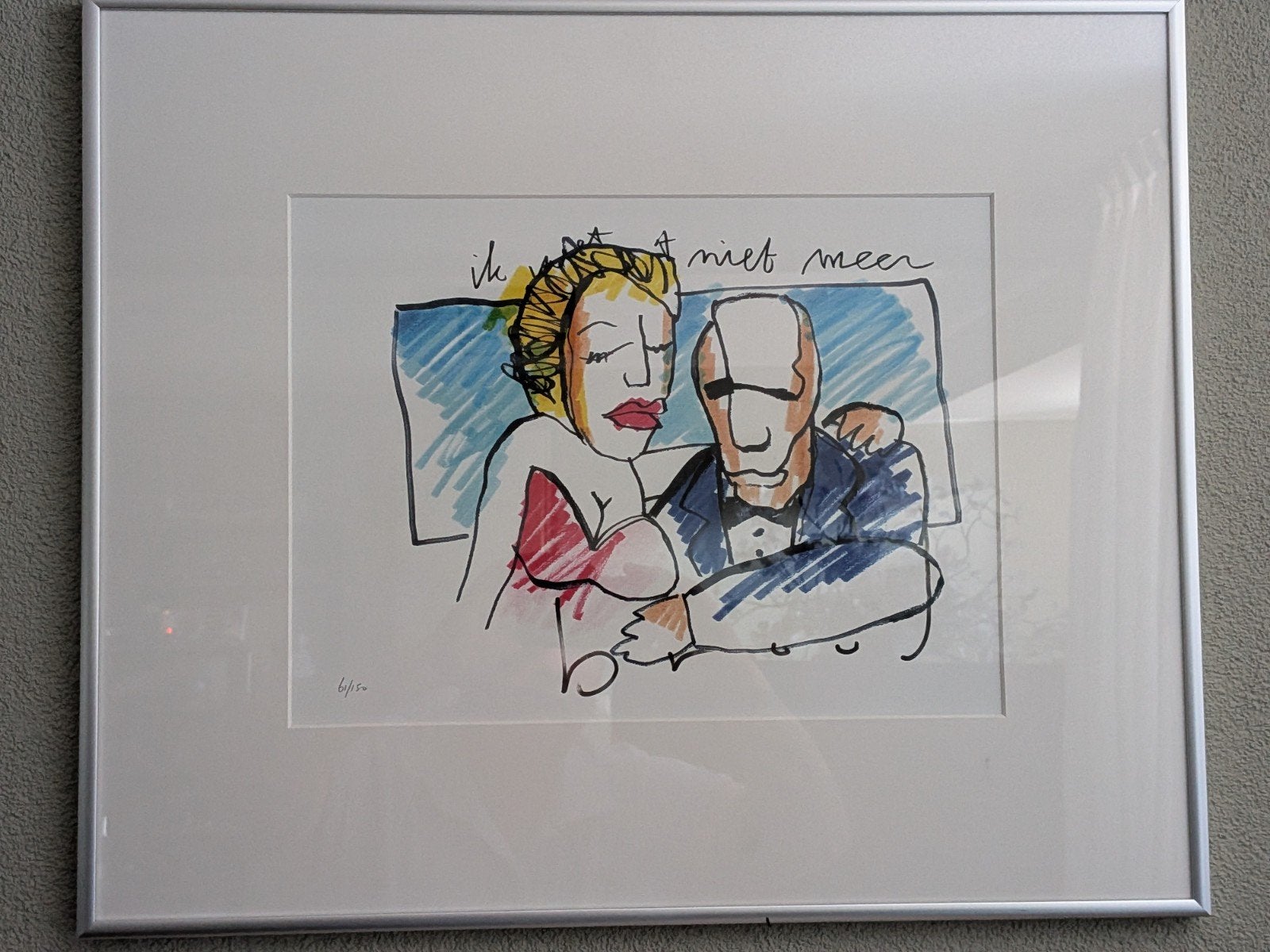 Herman Brood - 'Ik weet t niet meer...' Litho (61/150), Antiek en Kunst, Gesigneerd, Ophalen, Portret en Figuren, Lithografie