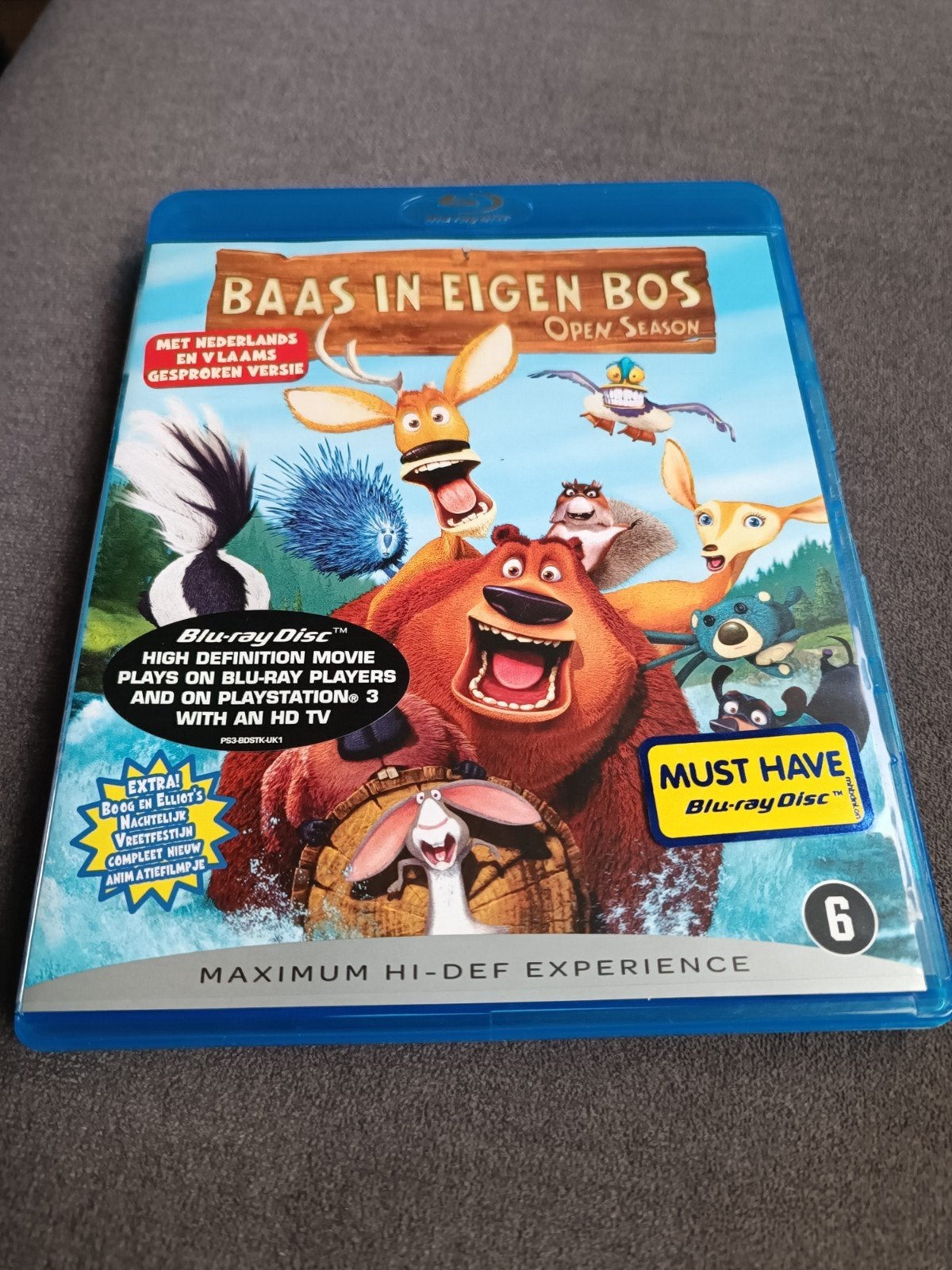 Baas in eigen bos - bluray, Cd's en Dvd's, Blu-ray, Ophalen of Verzenden, Zo goed als nieuw, Tekenfilms en Animatie