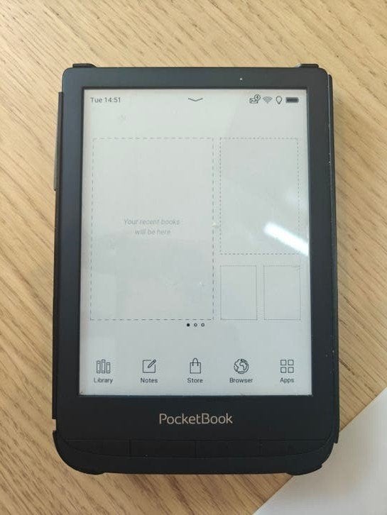 PocketBook Touch Lux 5 Ink Zwart e-reader, Ophalen, Gebruikt, 8 GB, 6 inch of minder