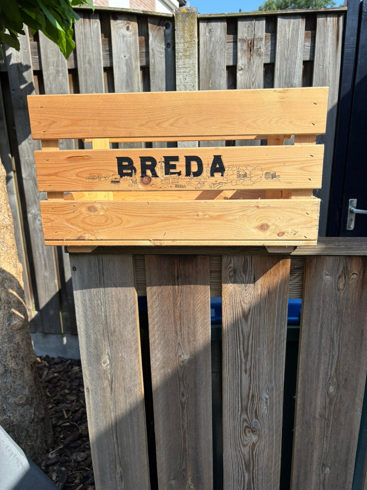 Houten fietsbak, Fietsen en Brommers, Ophalen, Zo goed als nieuw, Overige typen
