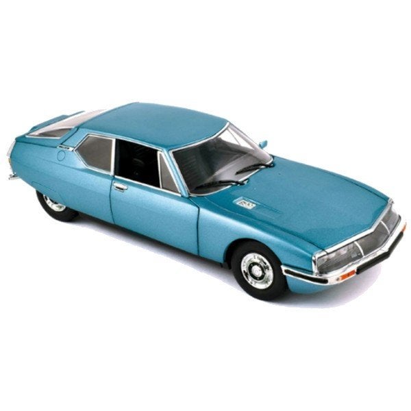 Citroen SM 1971 Platine Blauw Schaal 1/18 Norev, Auto, Norev, Ophalen of Verzenden, Norev