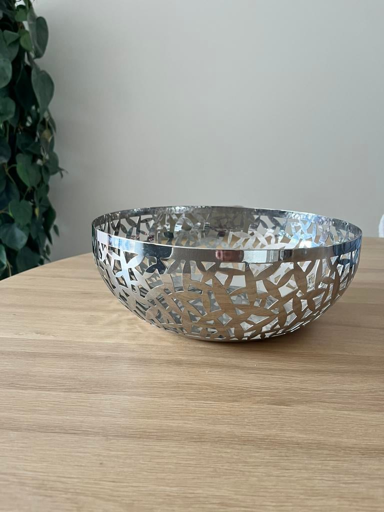 Alessi fruitschaal RVS, Ophalen of Verzenden, Zo goed als nieuw, Rond, Overige materialen
