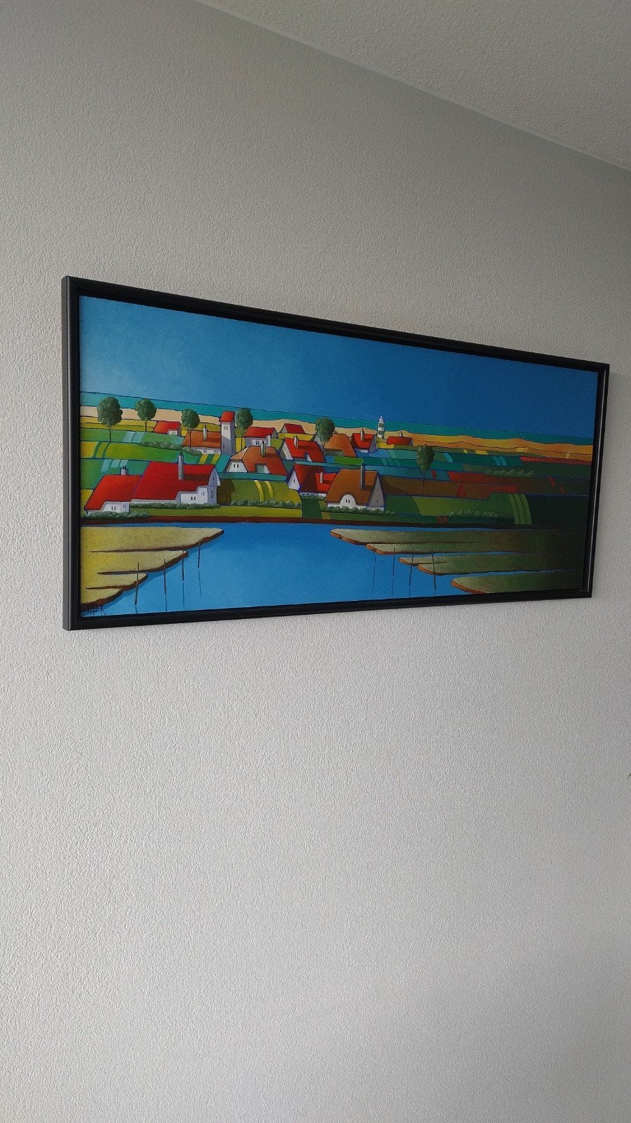 Schilderij Herbert Willems - 2 stuks, Ophalen of Verzenden, Overige materialen, Stadsgezicht, Ingelijst