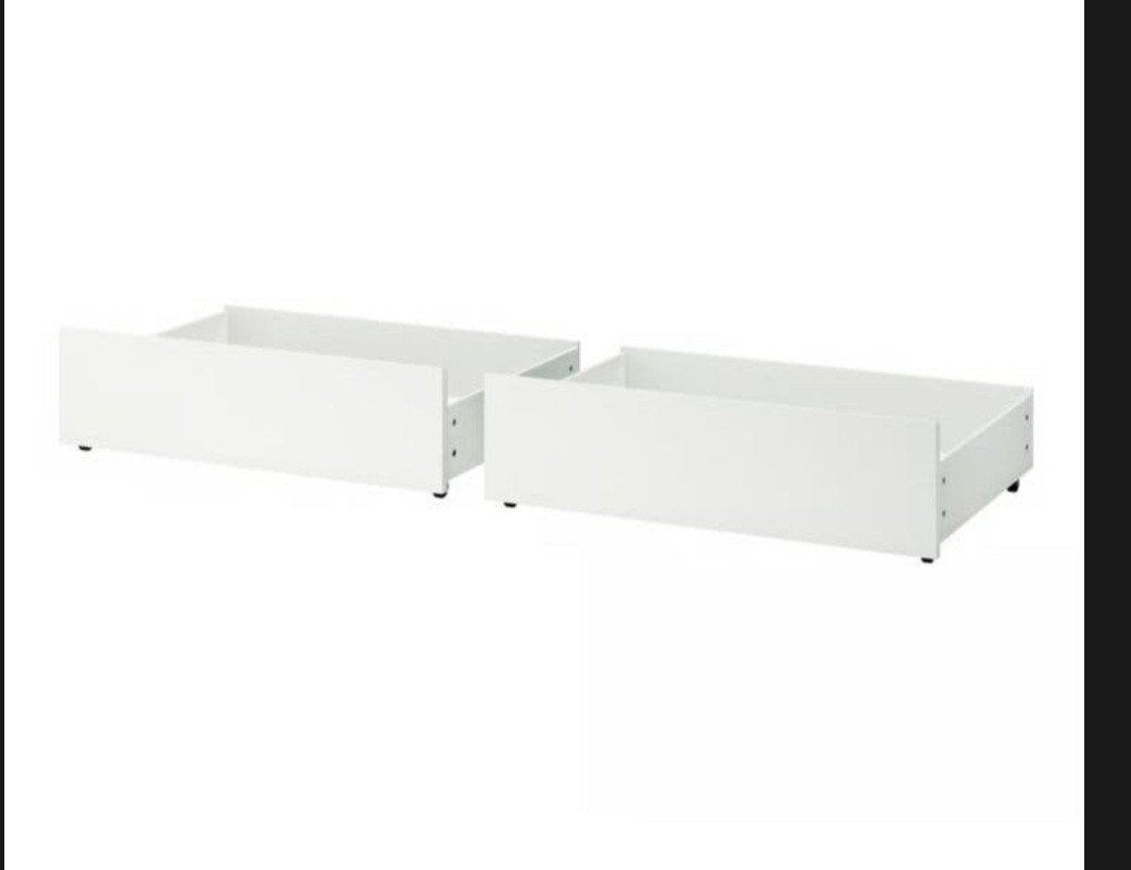Ikea bedlades wit (4 stuks), Ophalen, Gebruikt, Eenpersoons, Wit