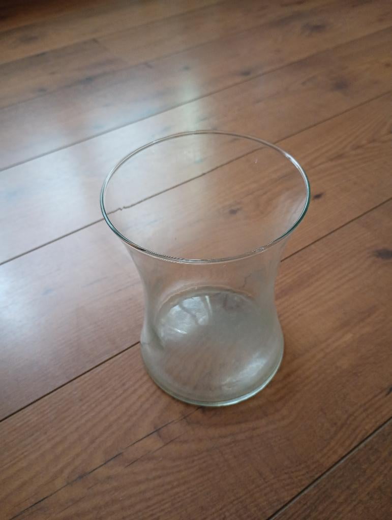 Glazen vaas, Ophalen, Gebruikt, Overige kleuren, Glas