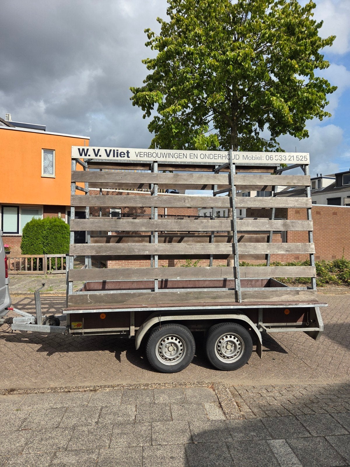 TE KOOP Tandemasser glaswagen/aanhanger, Ophalen