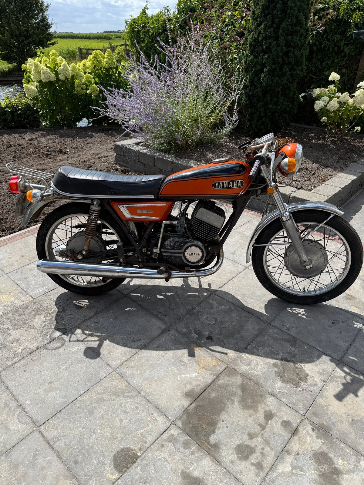 Yamaha R5 2 takt 350cc ‘72 1e eig. 13500 km “barnfind”, 2 cilinders, Motorrijbewijs A, Gebruikt, Overig