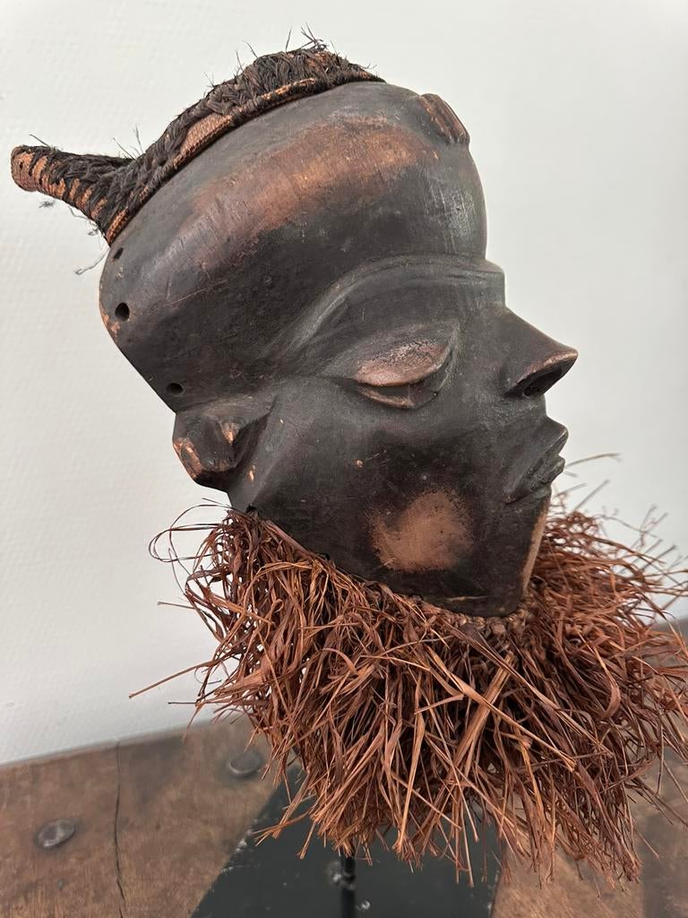 Authentiek PENDE masker Afrikaanse kunst coll. Antropoloog, Antiek en Kunst, Ophalen of Verzenden