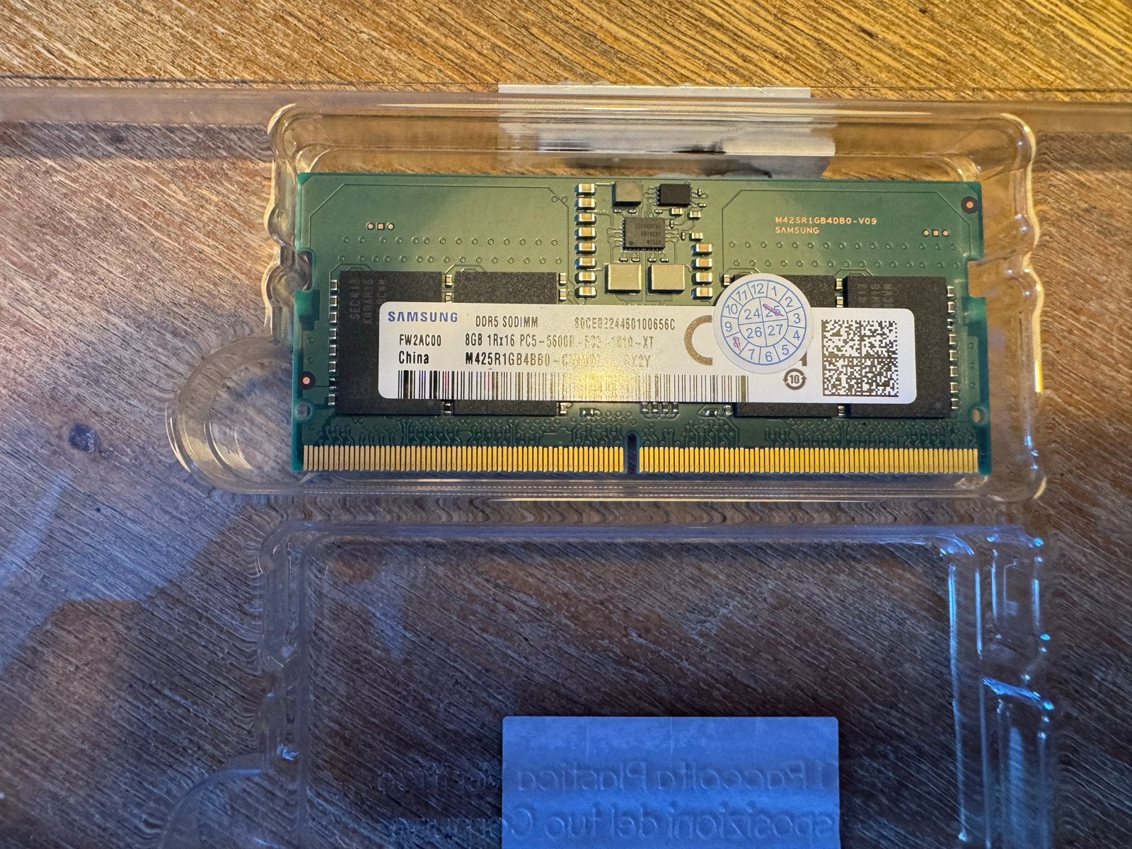 Samsung 8GB DDR5 SO-DIMM RAM 5600MHz (m2444868894) — RAM geheugen
