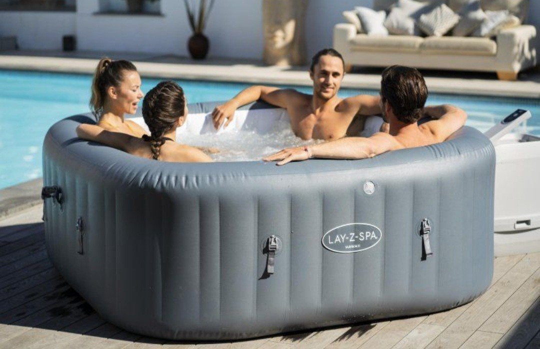 Bestway Lay-Z-Spa Hawaii AirJet - Nieuw (doos beschadigd), Ophalen of Verzenden, Nieuw, Filter, Opblaasbaar