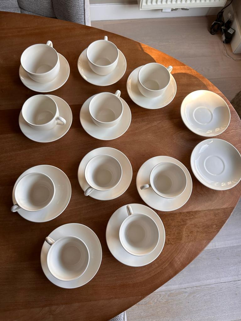 Wedgwood Queen's Ware Traditional Kop en Schotel Set, Huis en Inrichting, Keuken | Servies, Ophalen, Keramiek, Zo goed als nieuw