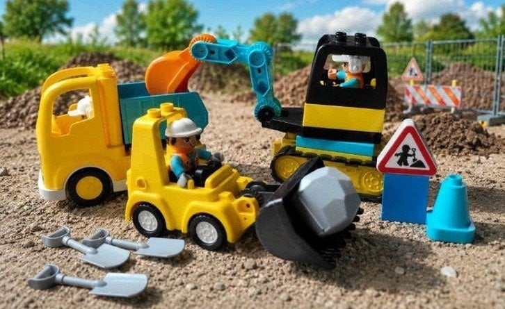 Lego duplo bouw/weg werkers, Ophalen of Verzenden, Overige merken