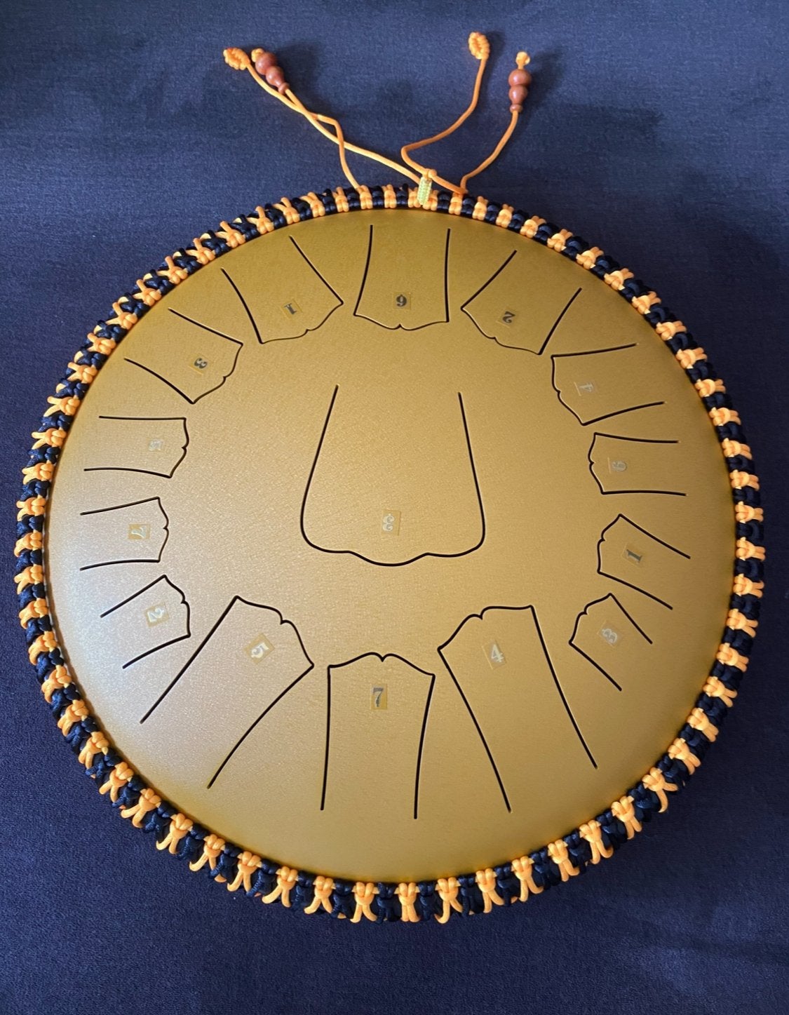 Okergele Tongue Drum 15 klanken 40 CM Groot - nieuw, Muziek en Instrumenten, Ophalen of Verzenden, Nieuw, Melodische percussie