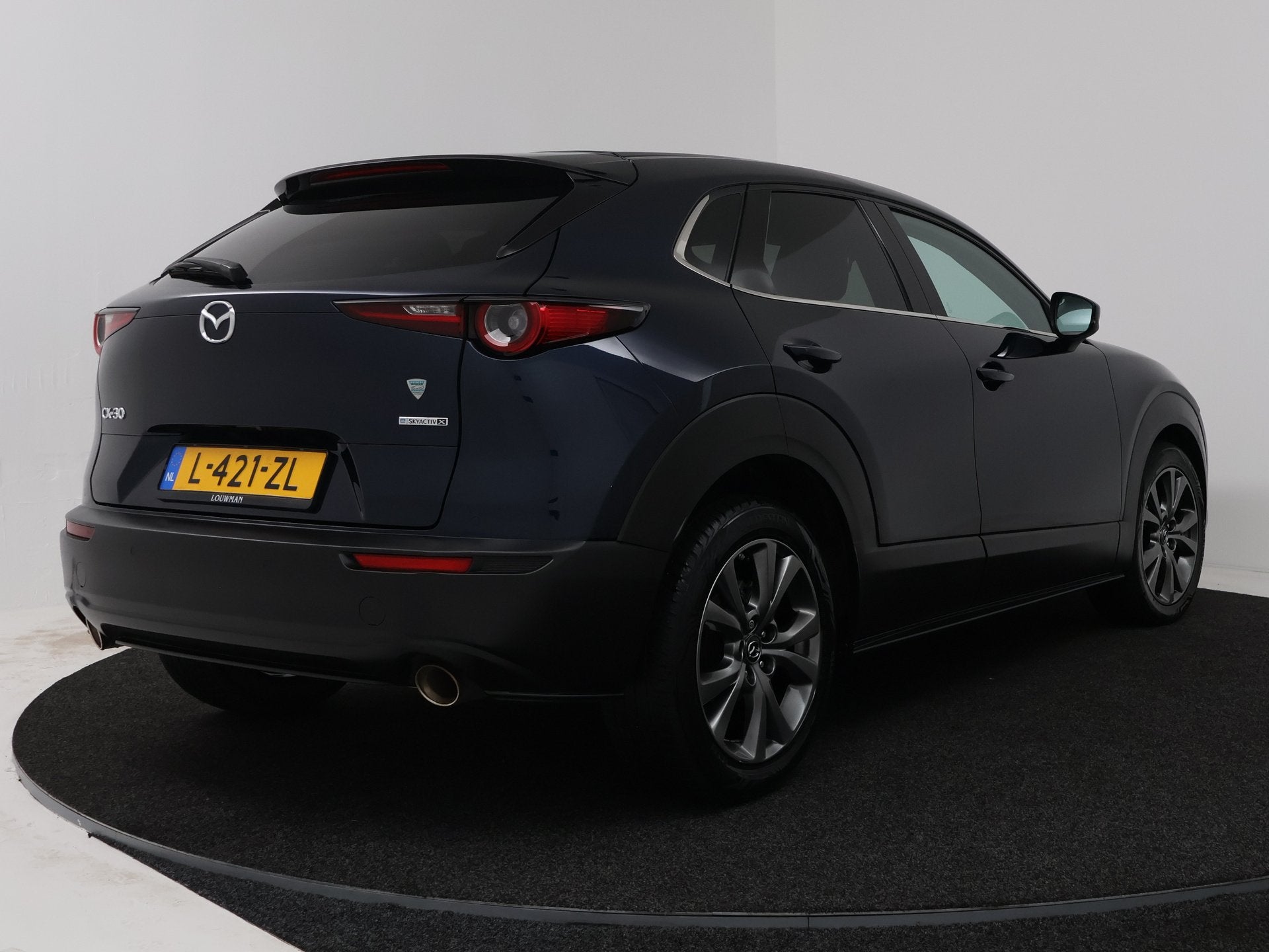 Mazda CX-30 2.0 e-SkyActiv-X M Hybrid Luxury automaat | BOSE, Auto's, Gebruikt, Blauw, Automatische klimaatregeling, SUV of Terreinwagen