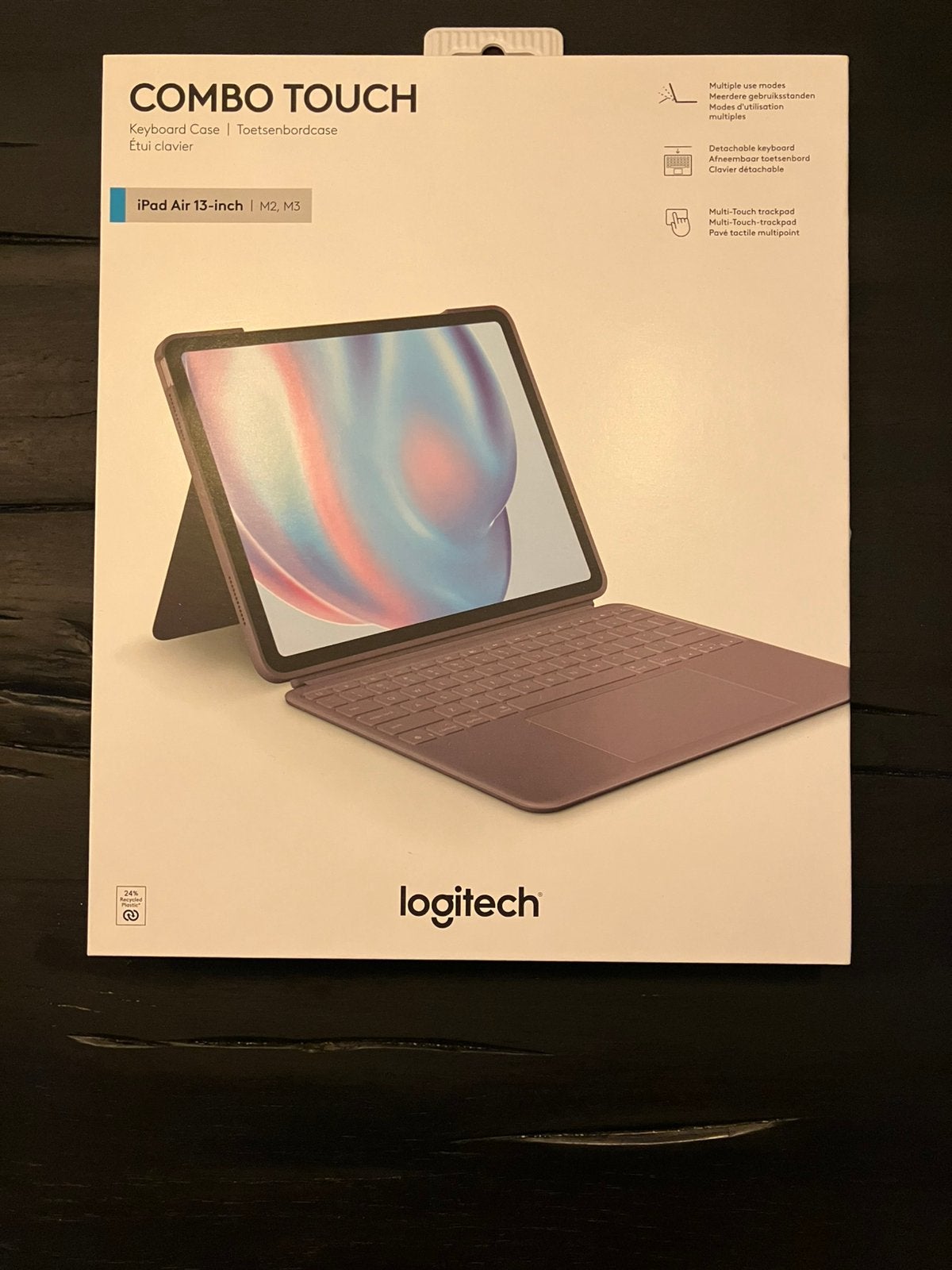 Logitech Combo Touch iPad Air 13” – Oxford Grey – als nieuw