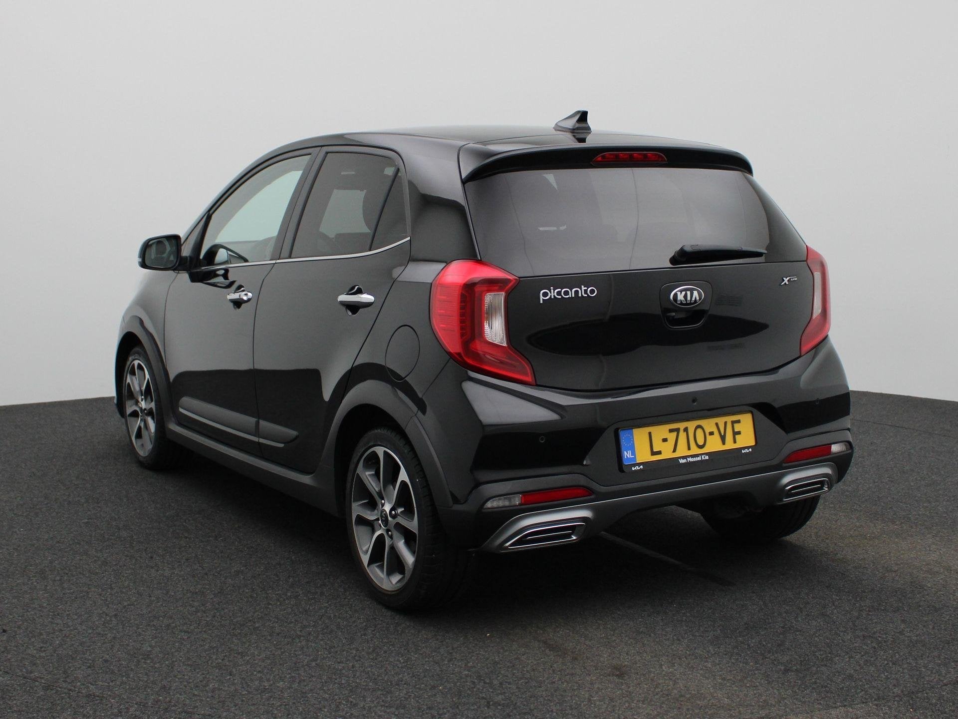 Kia Picanto 1.0 T-GDi X-Line 5p | 100 pk! | Camera | Cruise, Auto's, Voorwielaandrijving, 101 pk, Gebruikt, Zwart