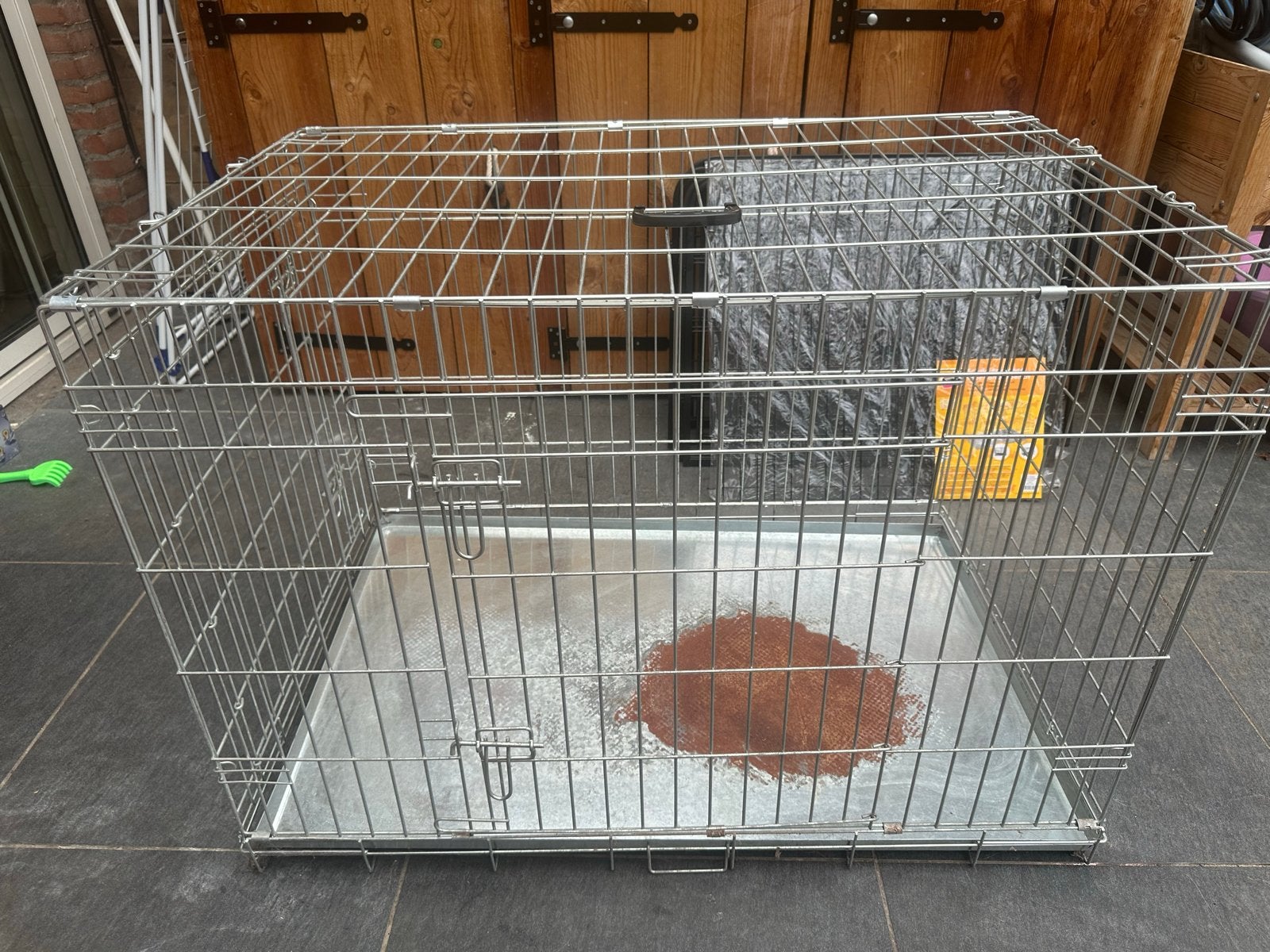 Adori hondenbench XL107x71x77 cm 2 deuren + scheidingspaneel, Dieren en Toebehoren, Ophalen of Verzenden, Gebruikt