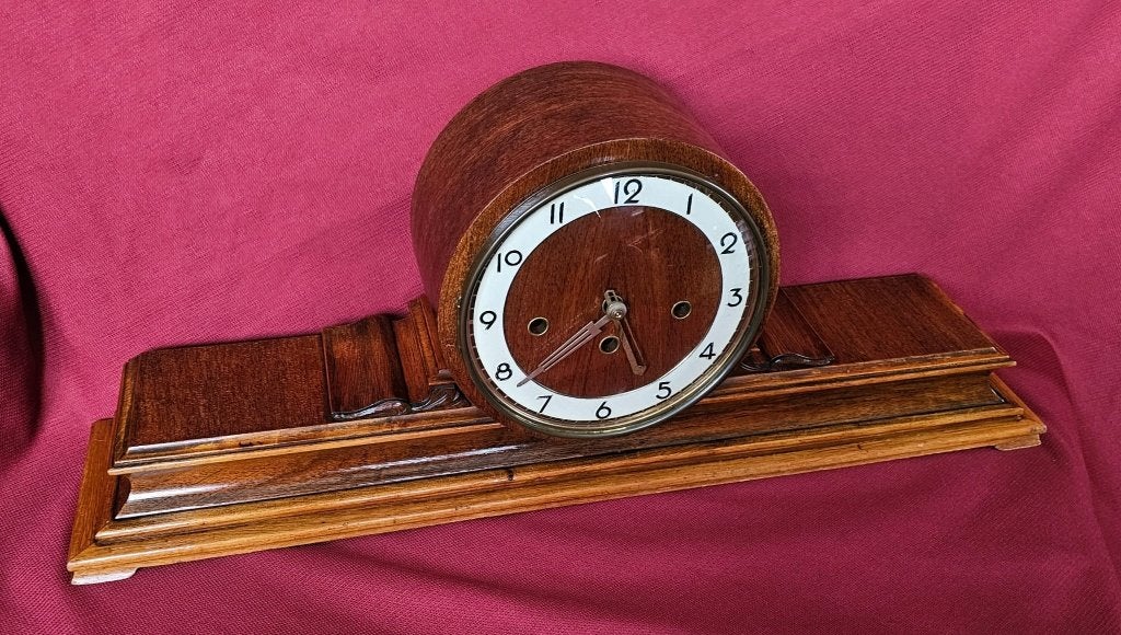 Westminster pendule met bel-slag op gongstaven, Antiek en Kunst, Antiek | Klokken, Verzenden