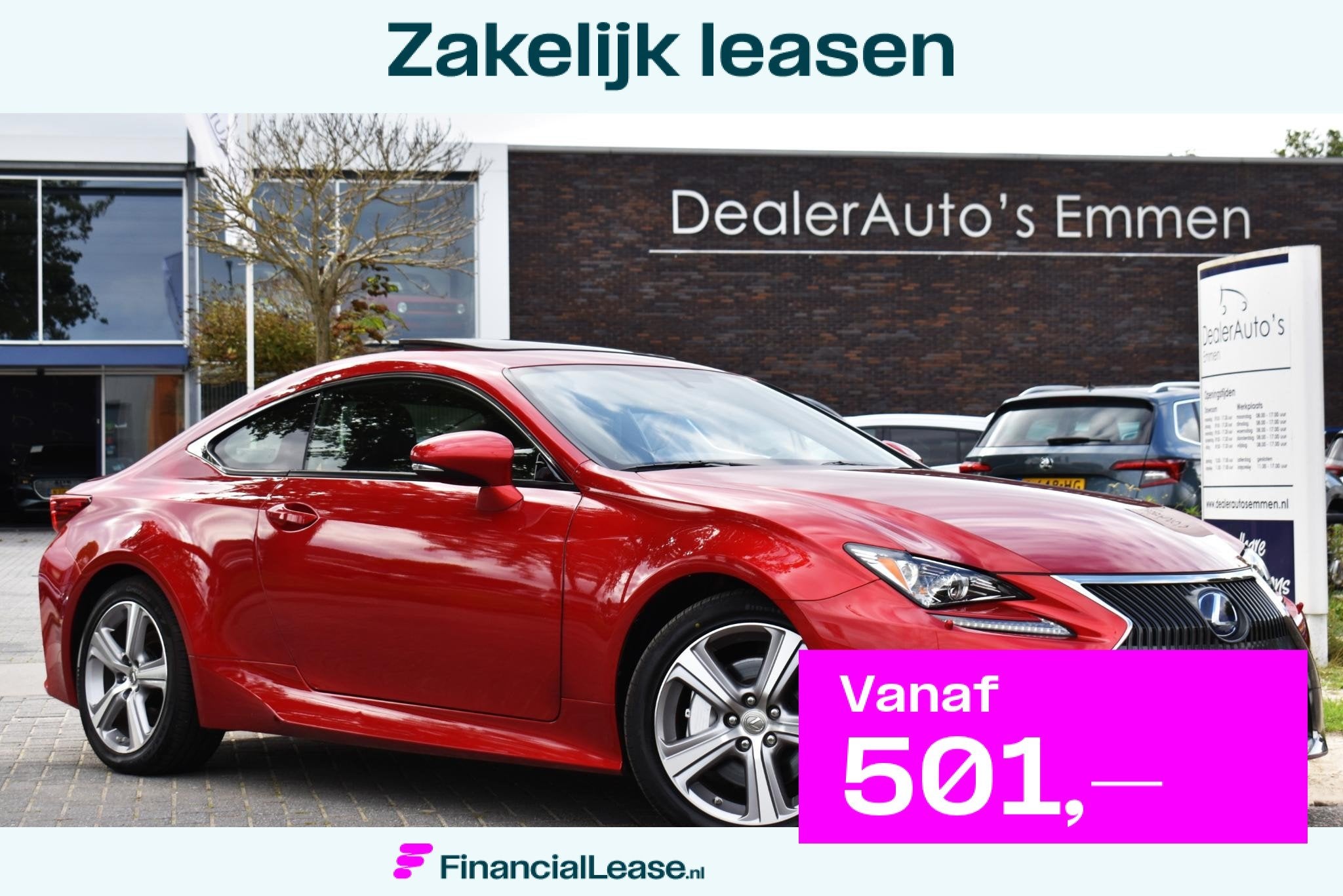 Lexus RC 300h Business Line Pro, Gebruikt, 4 stoelen, Origineel Nederlands, Bedrijf