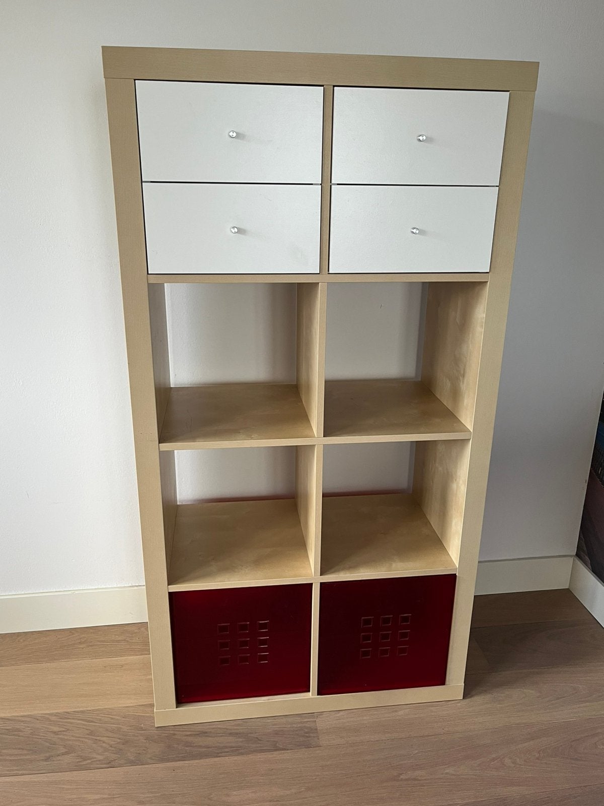 Ikea Kallax kast 8 vakken, Ophalen, 100 tot 150 cm, 50 tot 100 cm, Zo goed als nieuw