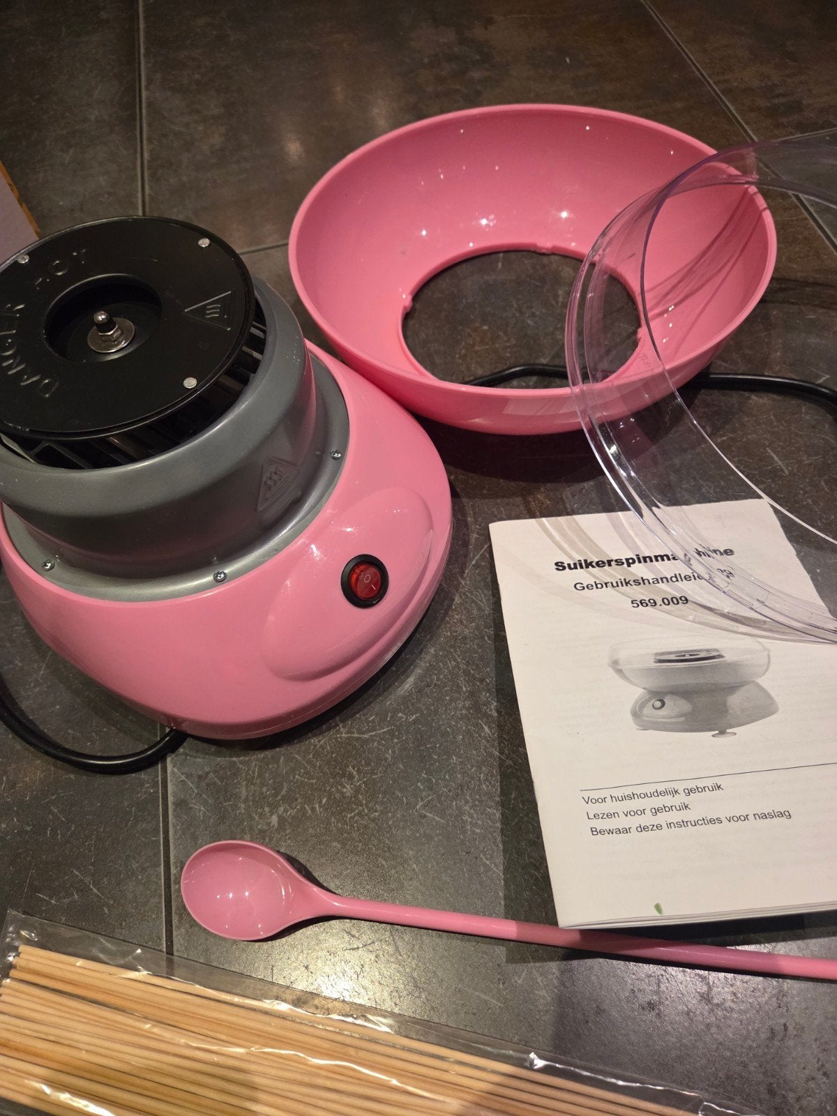 Suikerspinmachine Roze, Ophalen, Zo goed als nieuw